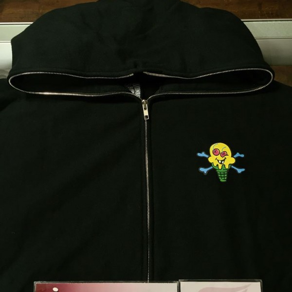 2008 BBC Billionaire Boys Club Cones & Bones Hoodie Black