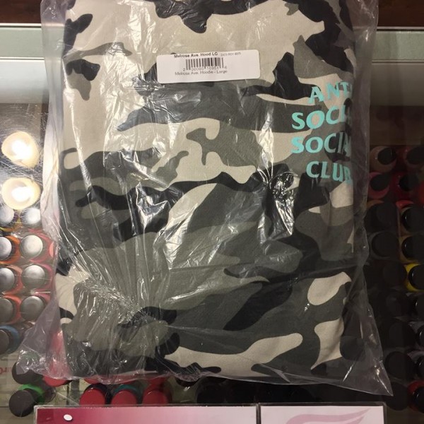 2017 Anti Social Social Club ASSC Melrose Ave Hoodie White Camo