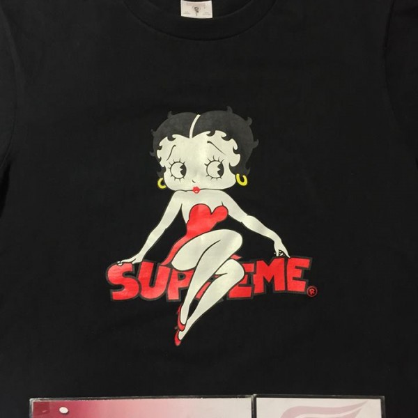 2016 Sup Sticker Betty Boop Tee Black