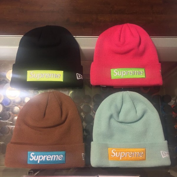2017 Sup New Era Box Logo Beanie New York