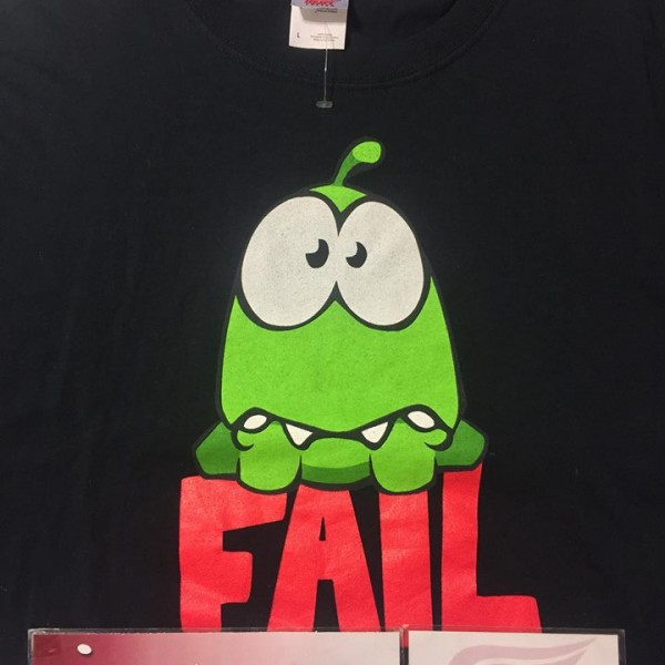 2011 Fruit Of The Loom Cut The Rope Fail Tee Black 