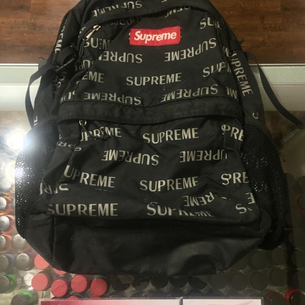 2015 Sup 210D Cordura Reflective Repeat Backpack Black