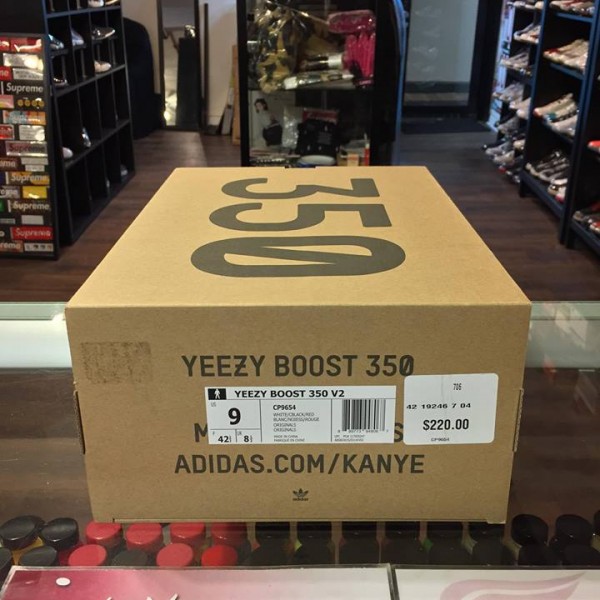 2017 Adidas Yeezy Boost 350 V2 Zebra Black White Men Box Only 