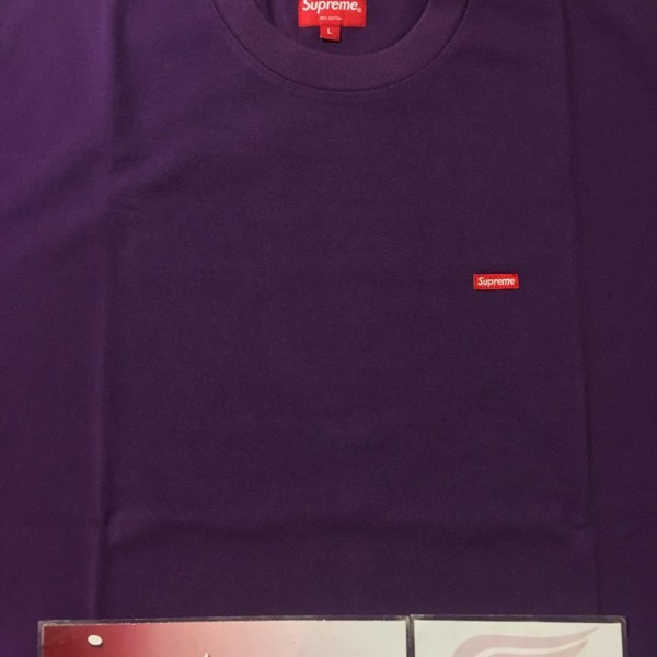 2017 Sup Small Box Pique Tee Dark Purple