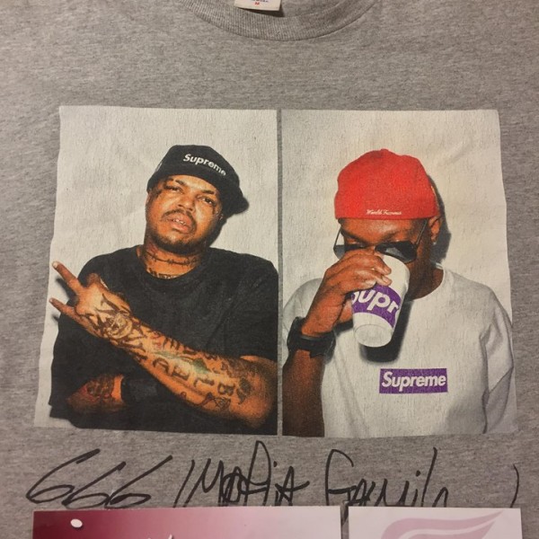 2012 Sup Three 6 Mafia Tee Heather Grey