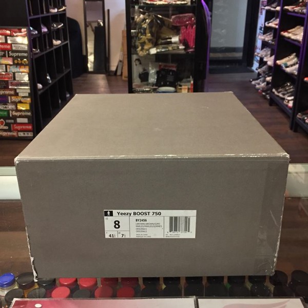 2016 Adidas Yeezy Boost 750 Chocolate Men Box Only