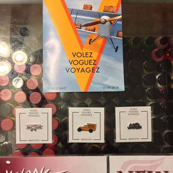 2017 Louis Vuitton Exhibition New York Volez Voguez Voyagez Pins