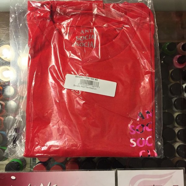 2017 Anti Social Social Club ASSC Beverly Tee Red