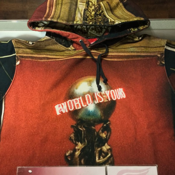 2017 Sup Scarface The World Is Yours Hooded Sweatshirt Opened Package