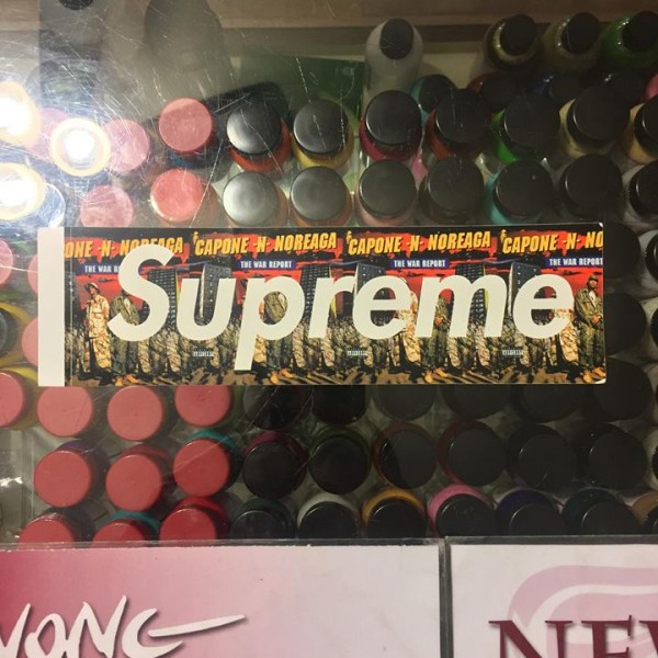 2016 Sup Box Sticker CNN Capone N Noreaga The War Report Damaged