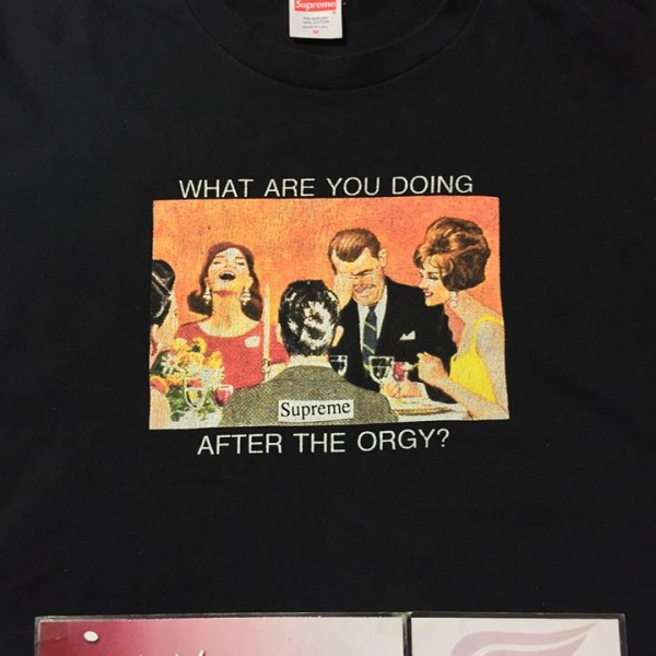 2017 Sup What Are You Doing After The Orgy Tee Black