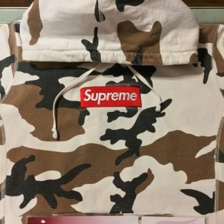 2016 Sup Box Logo Hooded Sweatshirt Cow Camo
