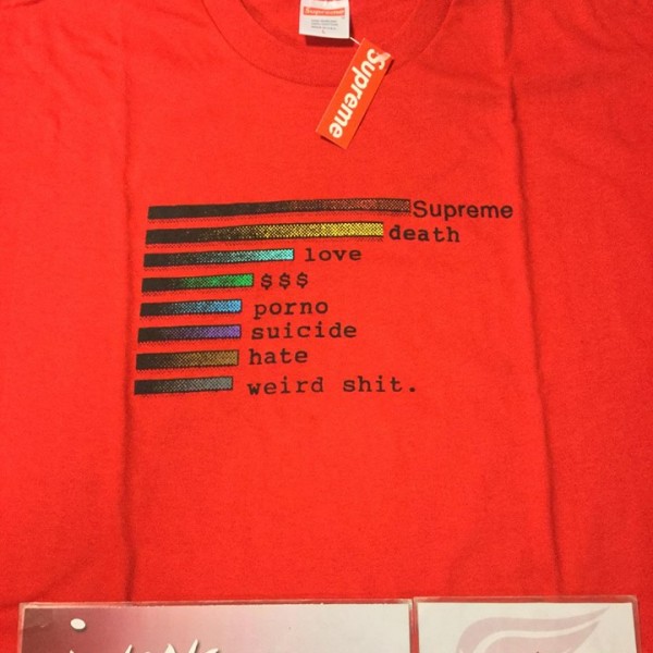 2018 Sup Chart Tee Red