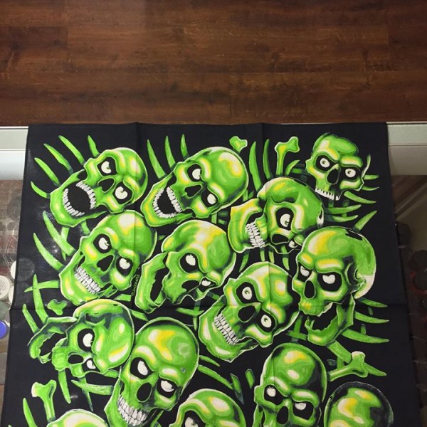2018 Sup Skull Pile Bandana