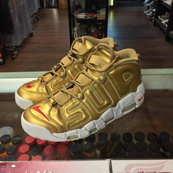 2017 Nike Air More Uptempo Suptempo Gold