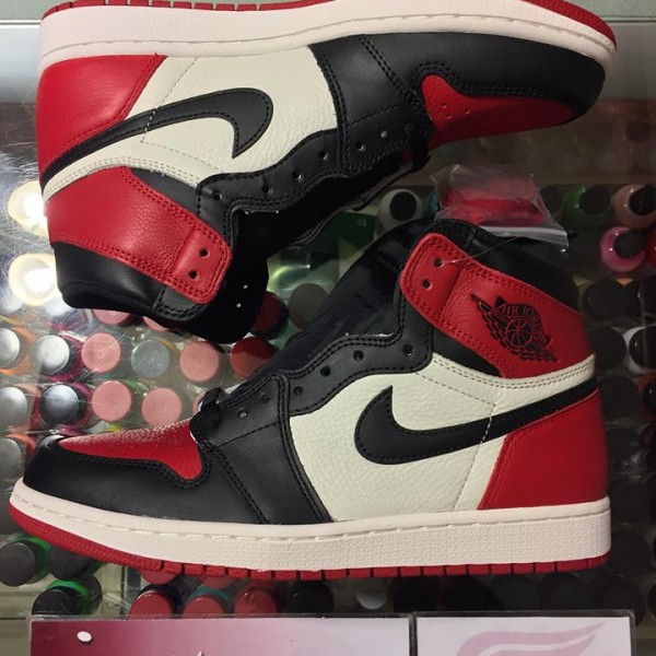 2018 Nike Air Jordan I Bred Toe Men 
