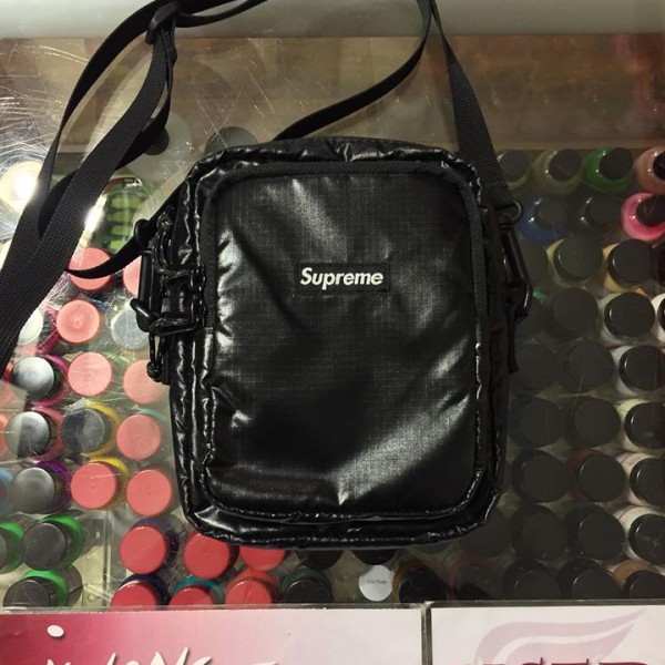2017 Sup 100D Cordura Laminated Ripstop Nylon Shoulder Bag Black