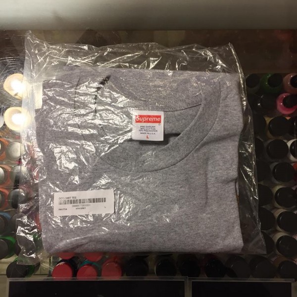 2017 Sup Dog Shit Tee Heather Grey Packaged