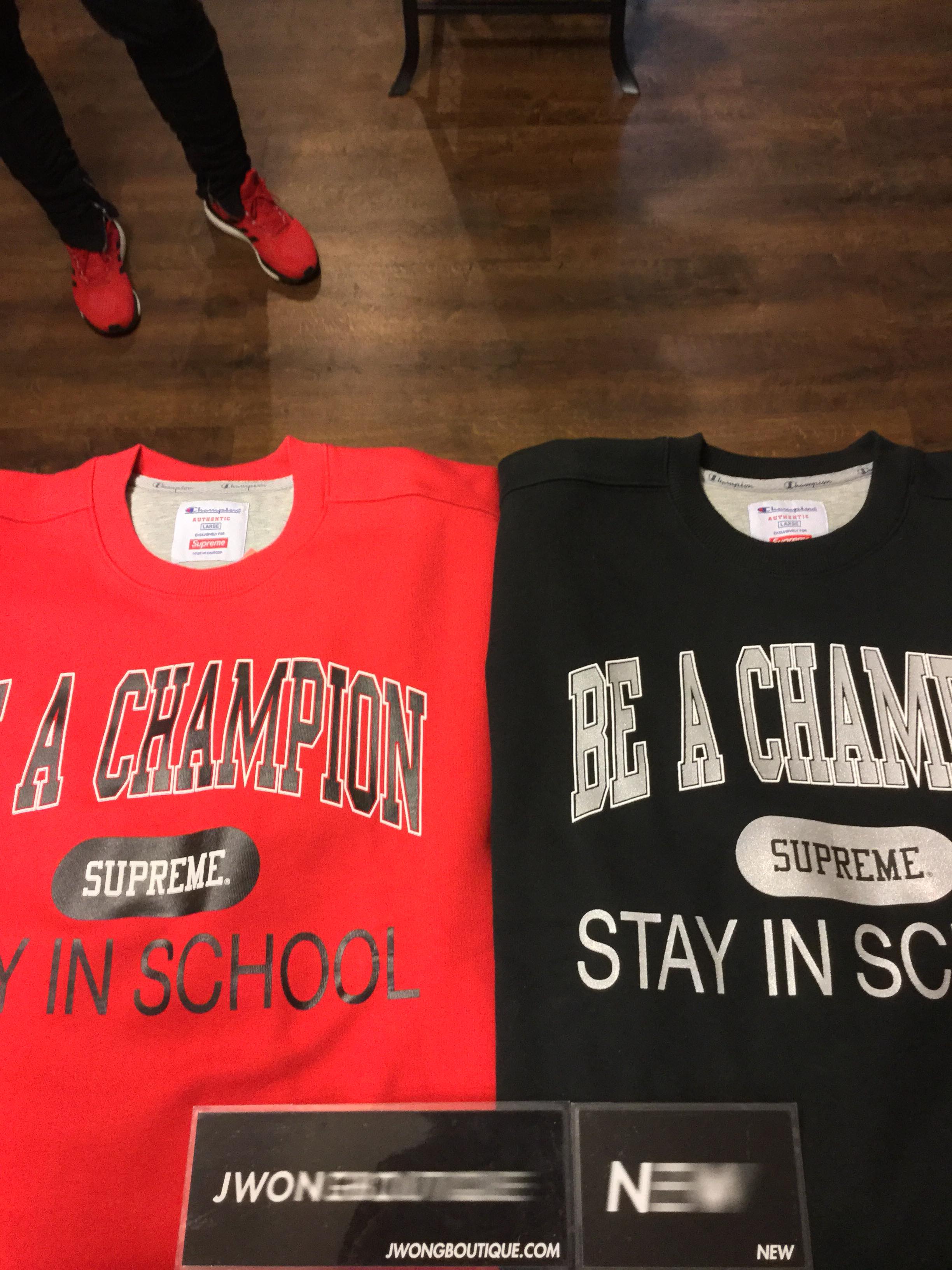 be a champion supreme stay in school