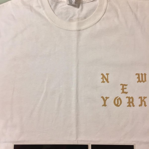 2016 Kanye West Pablo Tour We On An Ultralight Beam This Is A God Dream Tee White 