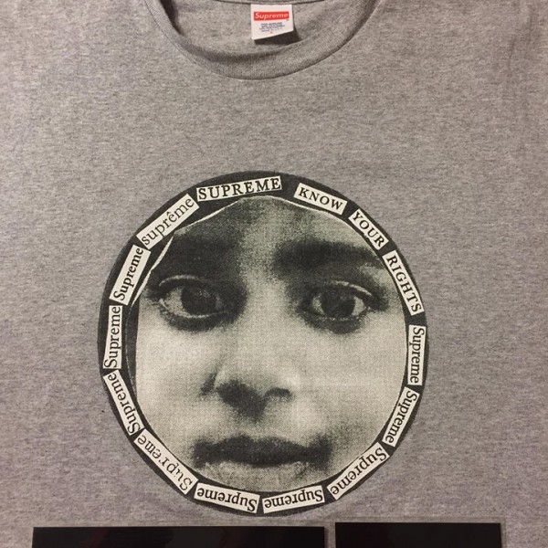 2017 Sup Know Your Rights Tee Heather Grey