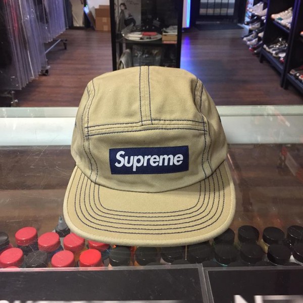 2018 Sup Contrast Stitch Camp Cap Tan