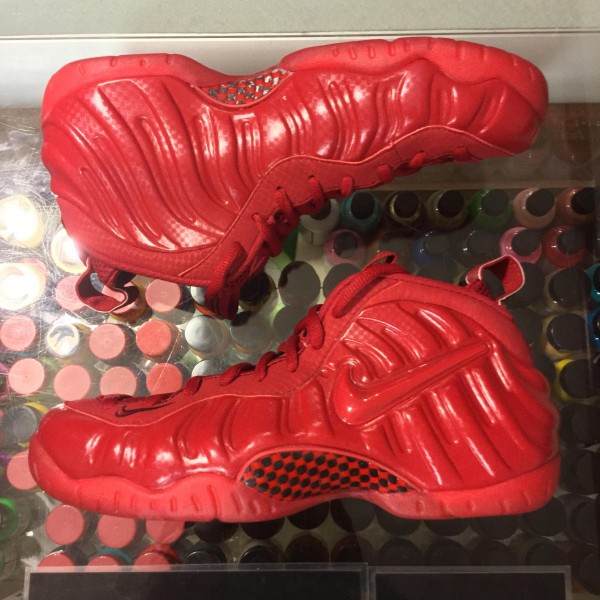 2015 Nike Air Foamposite Pro Gym Red October Damaged Box