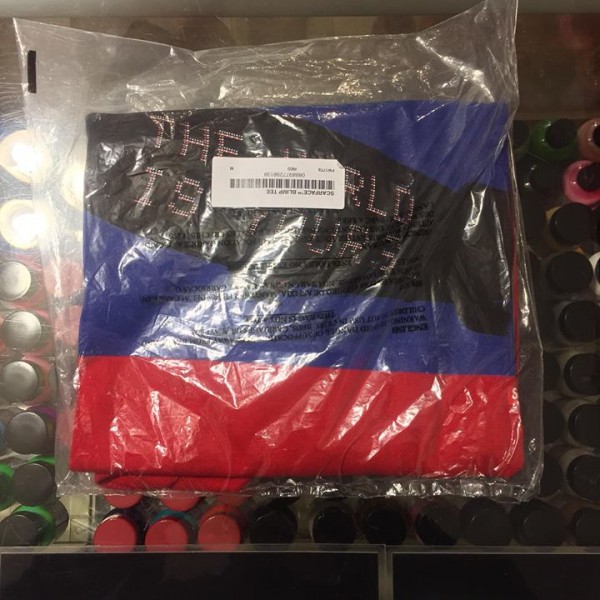 2017 Sup Scarface Blimp Tee Red Packaged