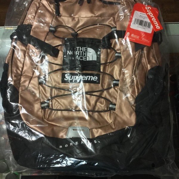 2018 Sup The North Face Metallic Borealis Backpack Rose Gold