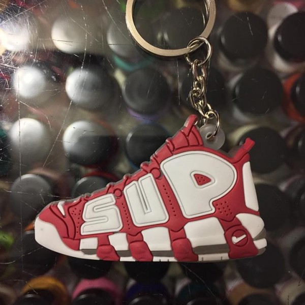 2017 Nike Air More Uptempo Suptempo Red 2D Keychain