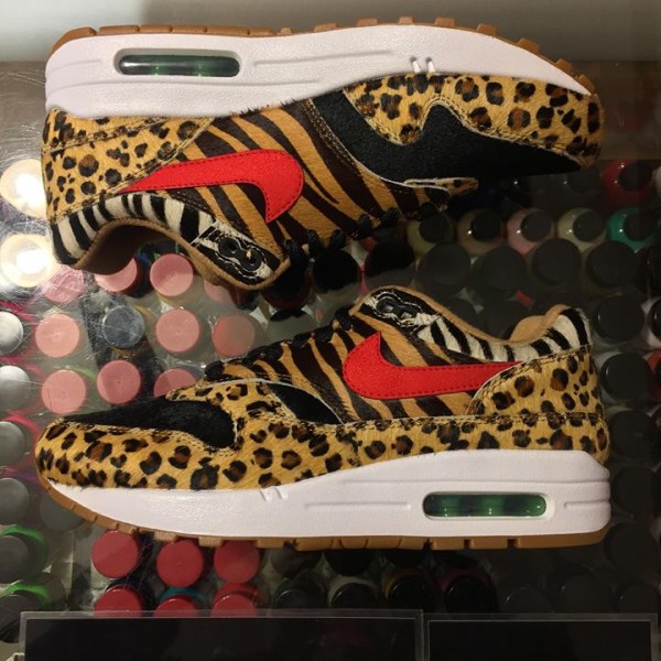 2018 Nike Air Max 1 Safari Atmos Animal Youth 