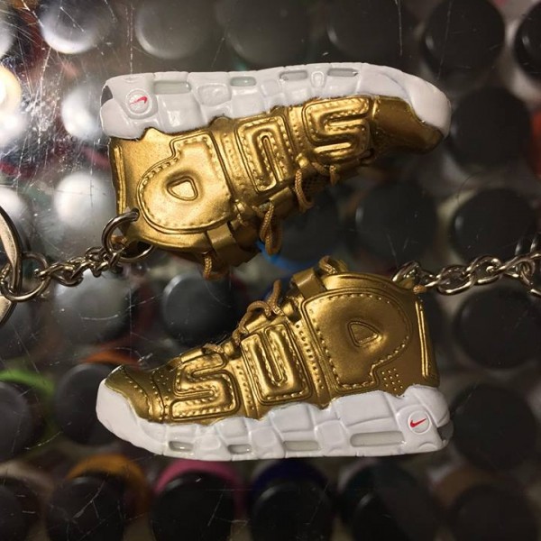2017 Nike Air More Uptempo Suptempo Gold 3D Keychain