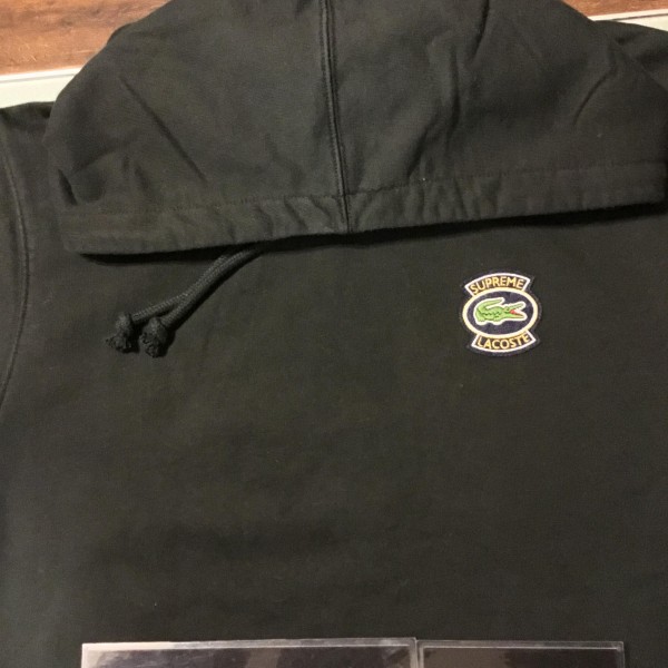 2018 Sup Lacoste Hooded Sweatshirt Black