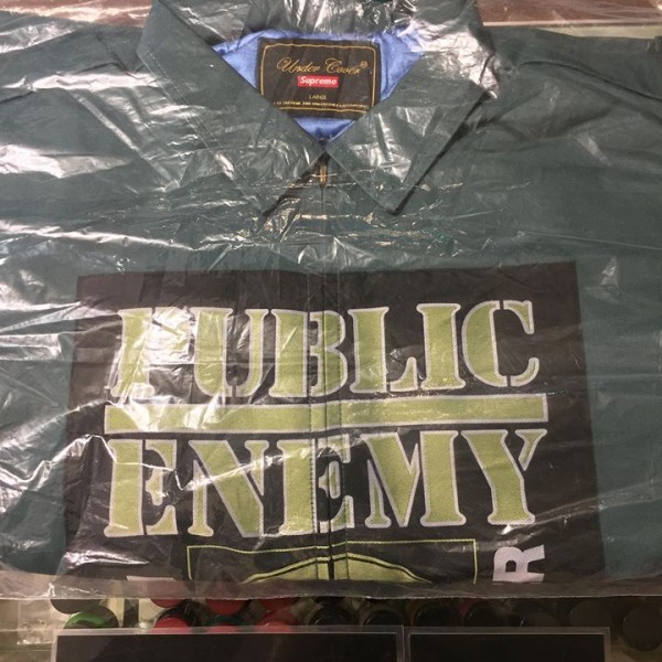 2018 Sup Undercover Public Enemy Work Jacket Dusty Teal