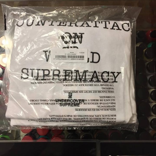 2018 Sup Undercover Public Enemy Counterattack LS Long Sleeve Tee White Packaged