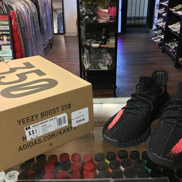 2016 Adidas Yeezy Boost 350 V2 Black Red