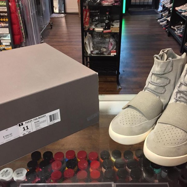 2015 Adidas Yeezy Boost 750 Charcoal White