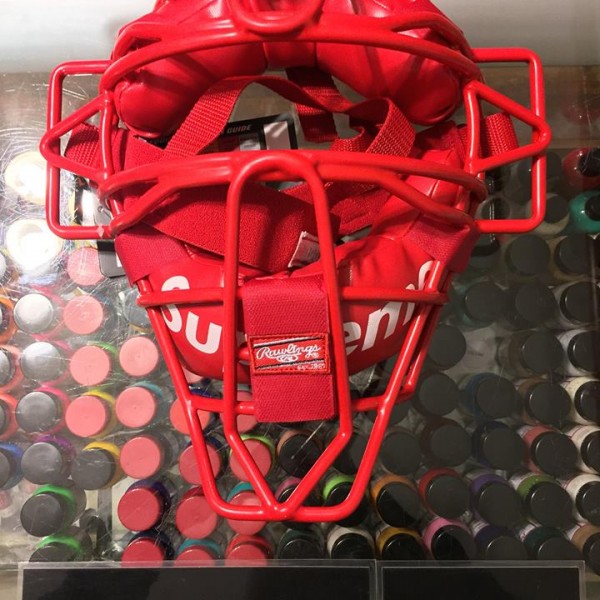 2018 Sup Rawlings Catcher's Mask Red