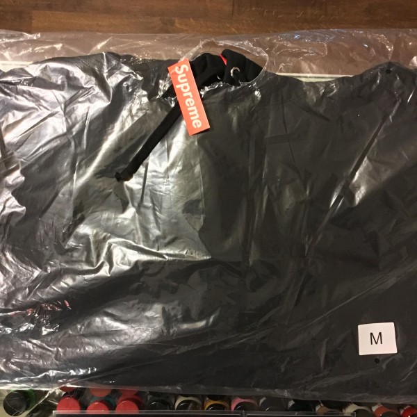 2018 Sup Sleeve Embroidered Hooded Sweatshirt Black