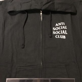 2018 Anti Social Social Club ASSC Kkoch Zipper Hoodie Black