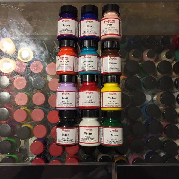 Angelus Acrylic Leather Paint 12 Set Starter Kit Europe 1 FL OZ