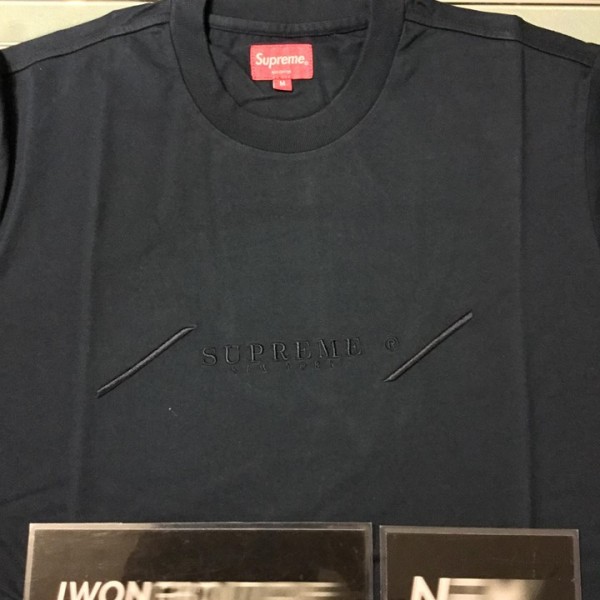 2018 Sup Tonal Embroidery Top Navy