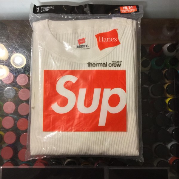 2017 Sup Hanes Thermal Crew Off Natural