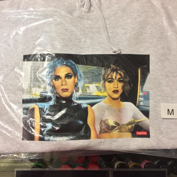 2018 Sup Nan Goldin Hooded Sweatshirt Ash Grey