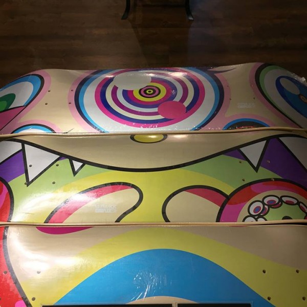 2017 Takashi Murakami Complexcon Skate Deck Set Face Eye Leg
