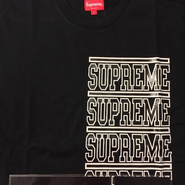 2018 Sup Stacked LS Long Sleeve Top Tee Black