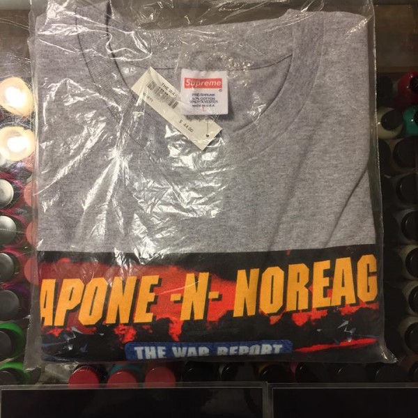 2016 Sup Shirt CNN Capone N Noreaga The War Report Tee Heather Grey Packaged