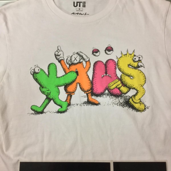 2016 Uniqlo Kaws Short Sleeve Tee White