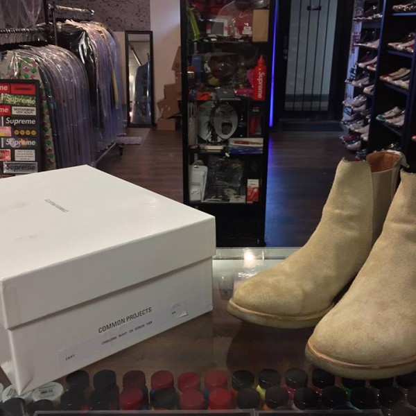 2017 Common Project Chelsea Boot Suede Tan 