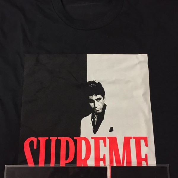 2017 Sup Scarface Split Tee Black